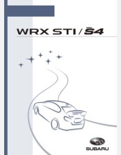 SUBARU WRX STI& S4 2018- 2019 OWNERS MANUAL IN ENGLISH